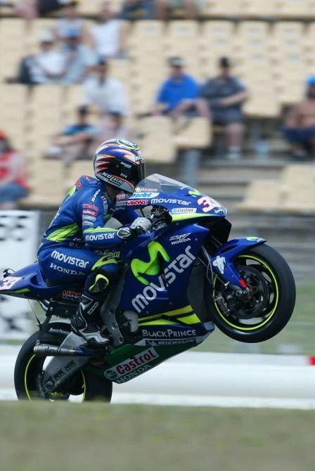 Melandri was at the front of the race for several laps today - he keeps maturing and will almost certainly be the next major threat to emerge after Gibernau and Biaggi