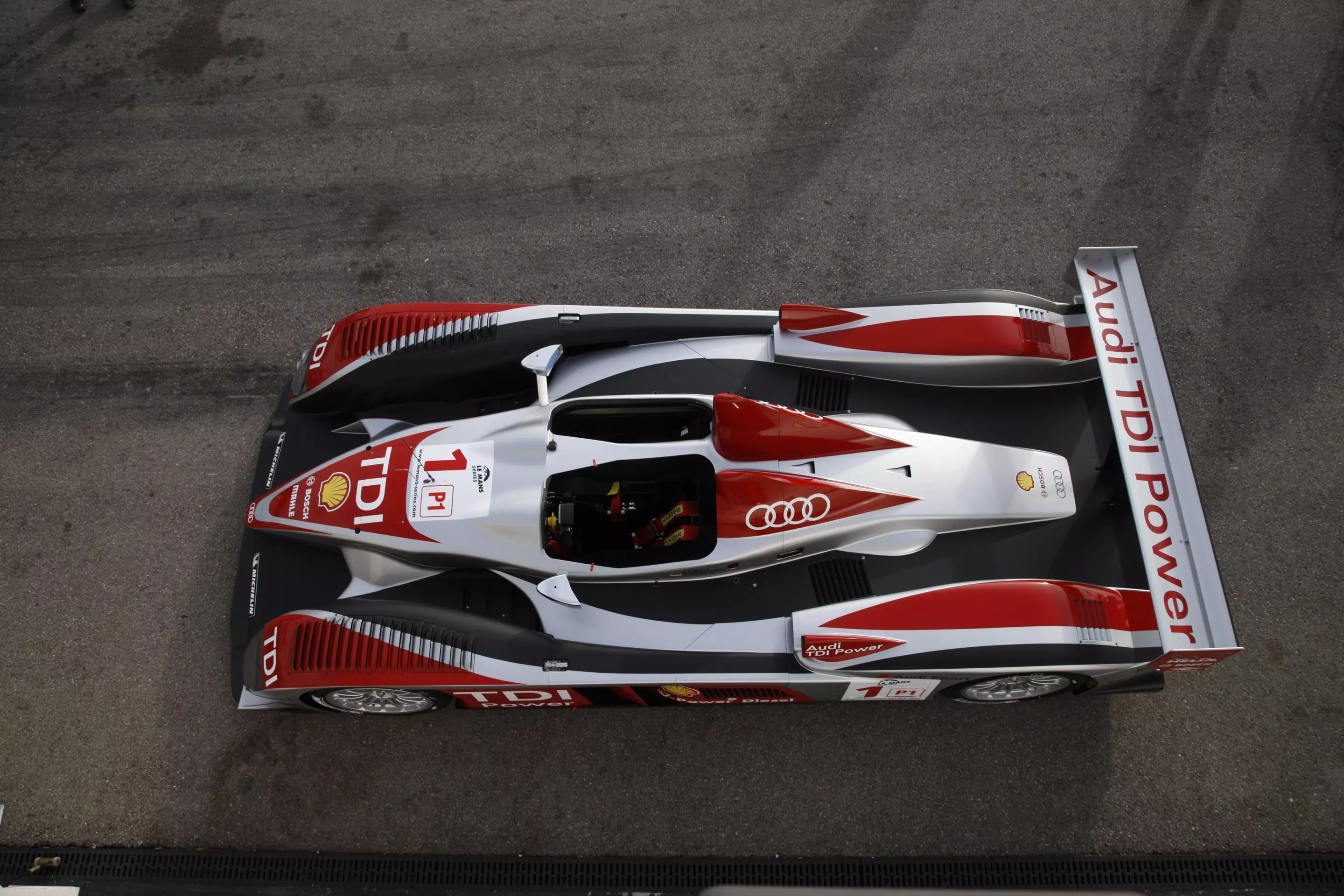 The R10, the first racing Audi with a TDI engine - it won every time out at Le Mans