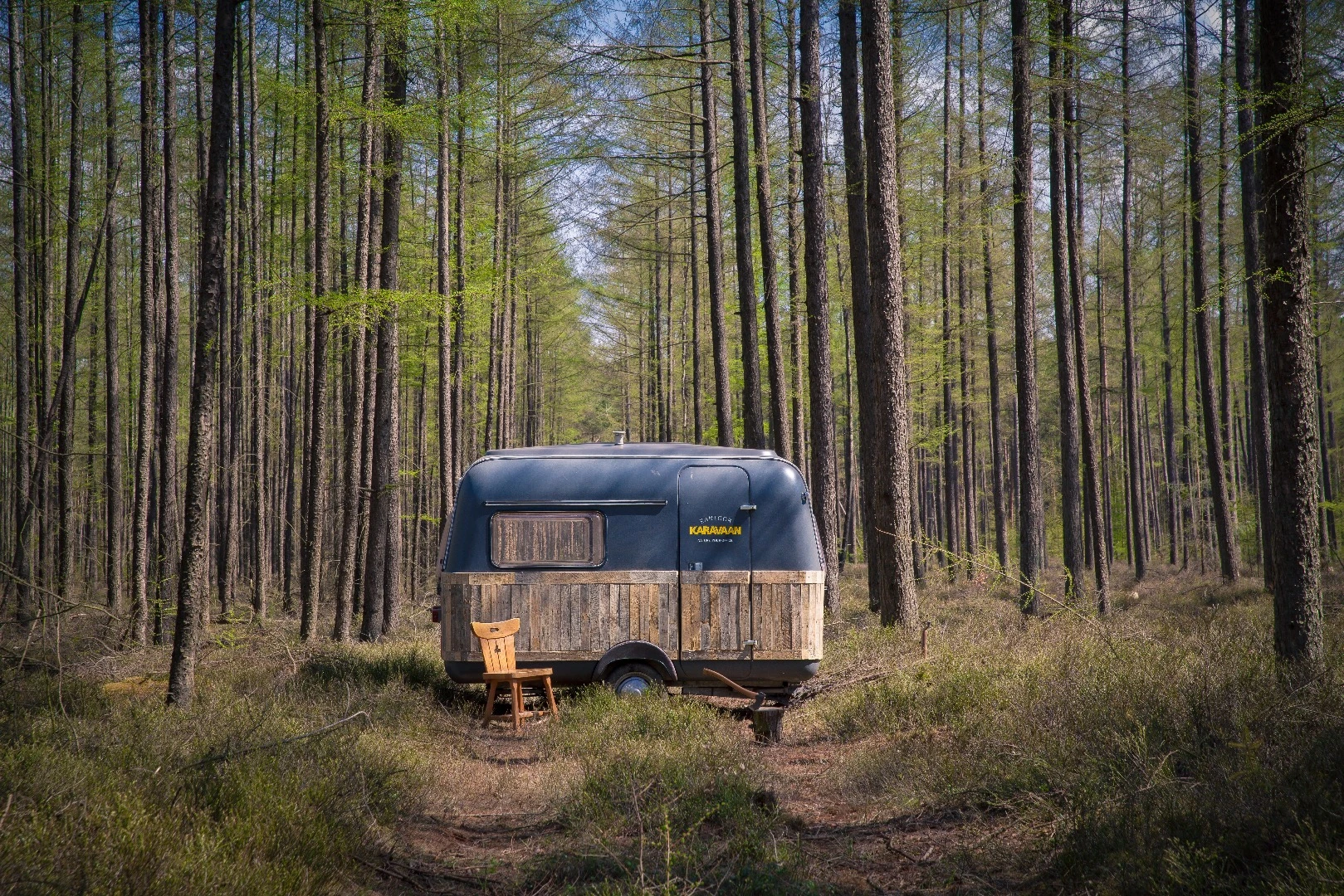 KantoorKaravaan, by Netherlands' The Tipping Point Foundation is a solar-powered micro-office for digital nomads