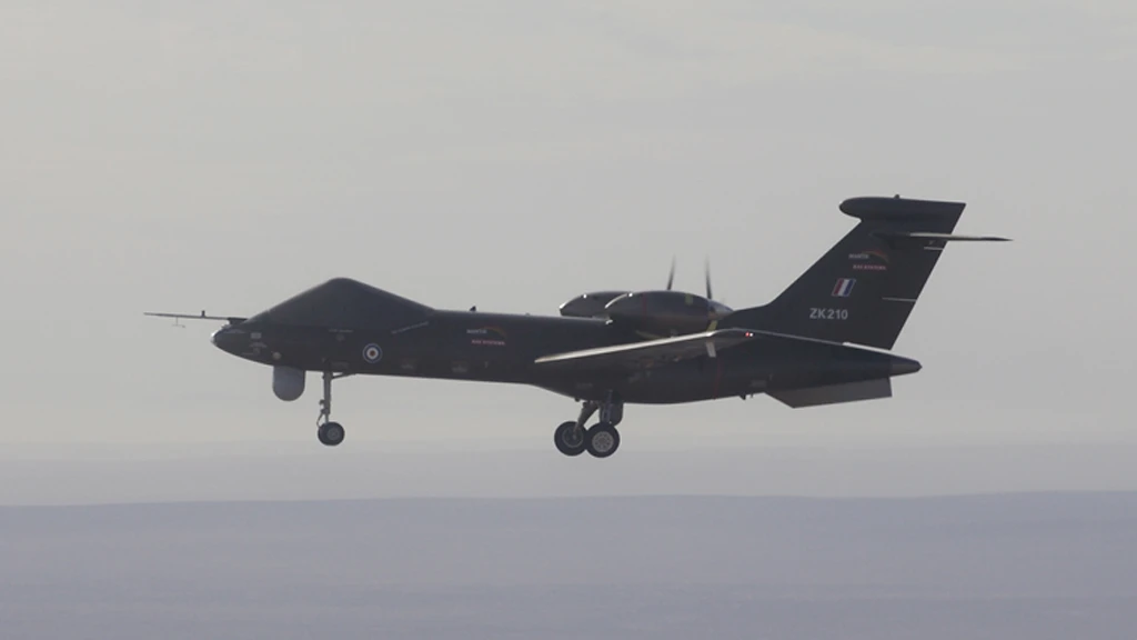 The first test flight of the Mantis next generation UAS