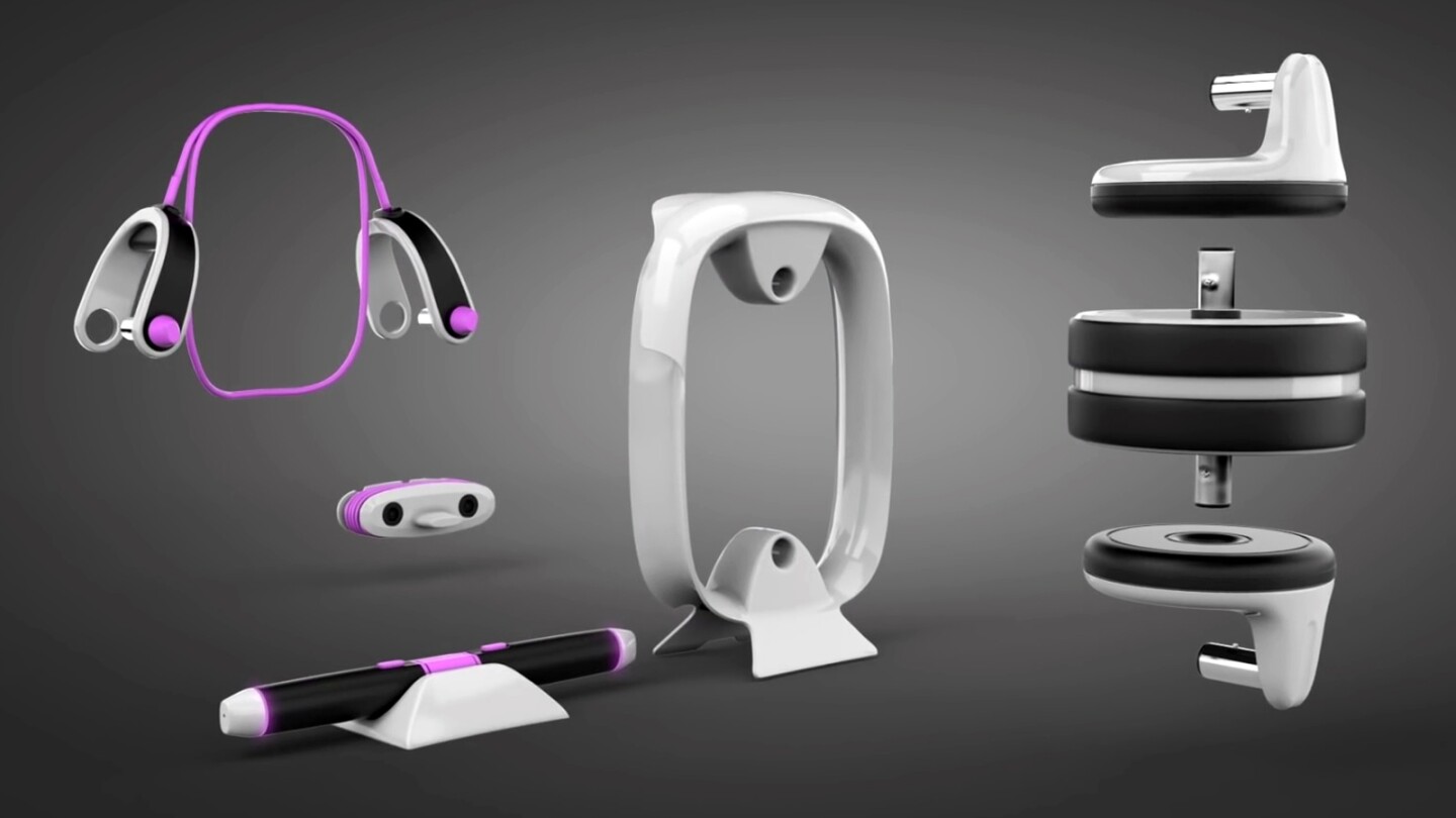 All the kit is made from plastic and aluminum, and the whole thing only weighs a little over 3 kg (6.6 lb)