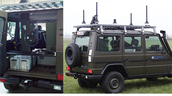 The Vehicle Protection Jammer is designed to block radio signals being transmitted to roadside bombs