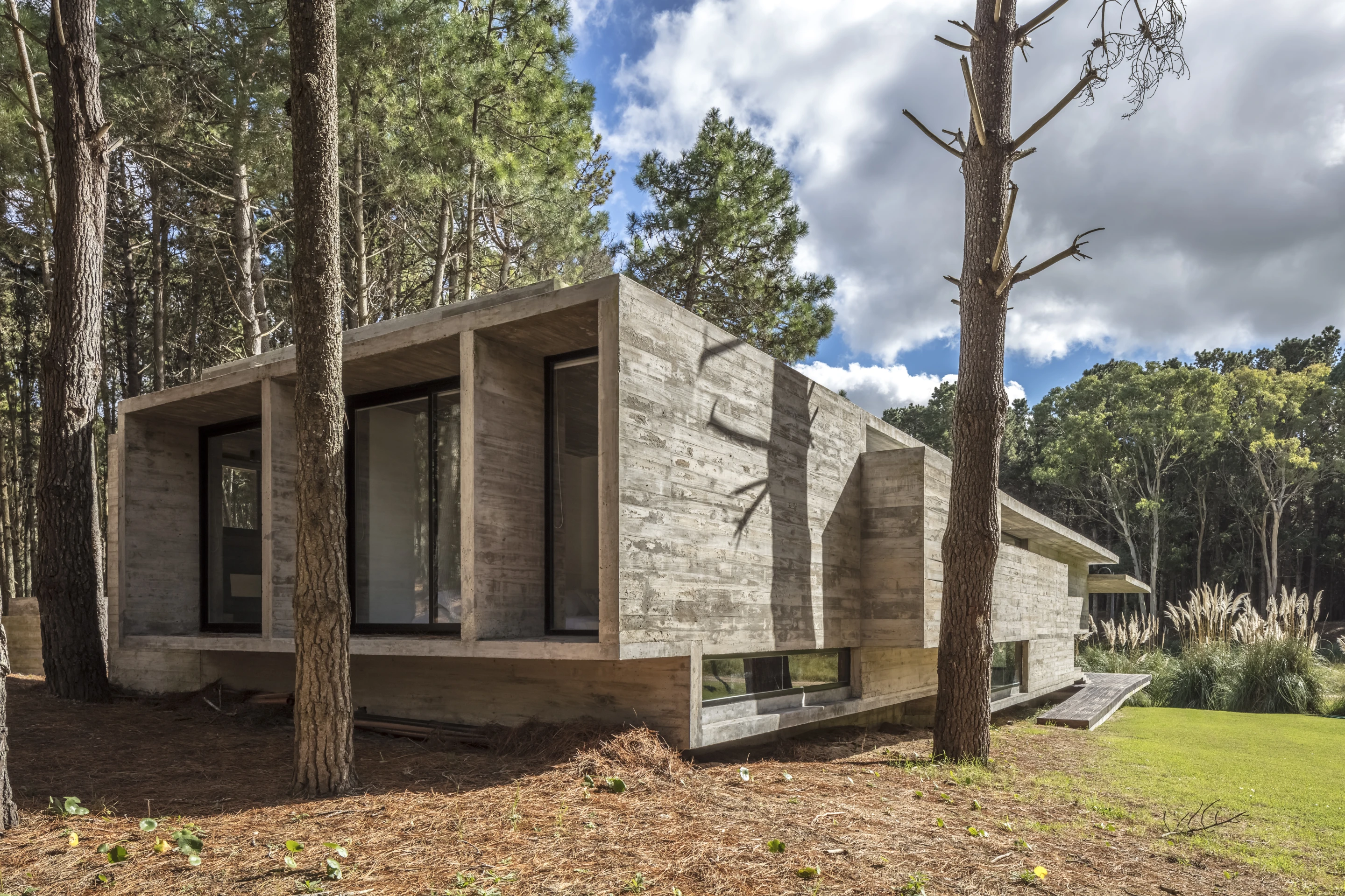 Recently completed by local architecture firm Besonias Almeida, the Forest House is set on Argentina's Costa Esmeralda
