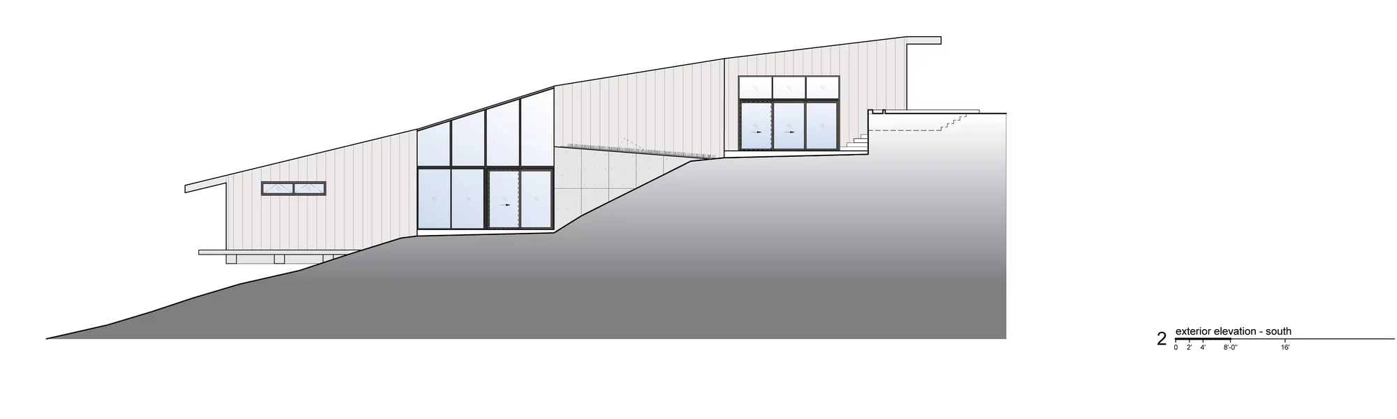 Architectural drawing of the Fall House (Image: Fougeron Architecture)