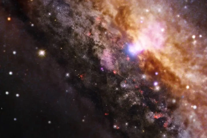 The object was discovered during observations of a galaxy named NGC 4945