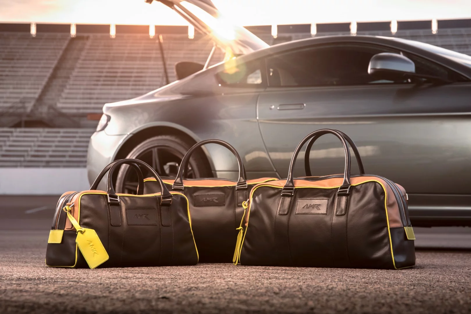 What racecar isn't complete without a set of matching bags? The AMR can be specced with plenty of optional extras