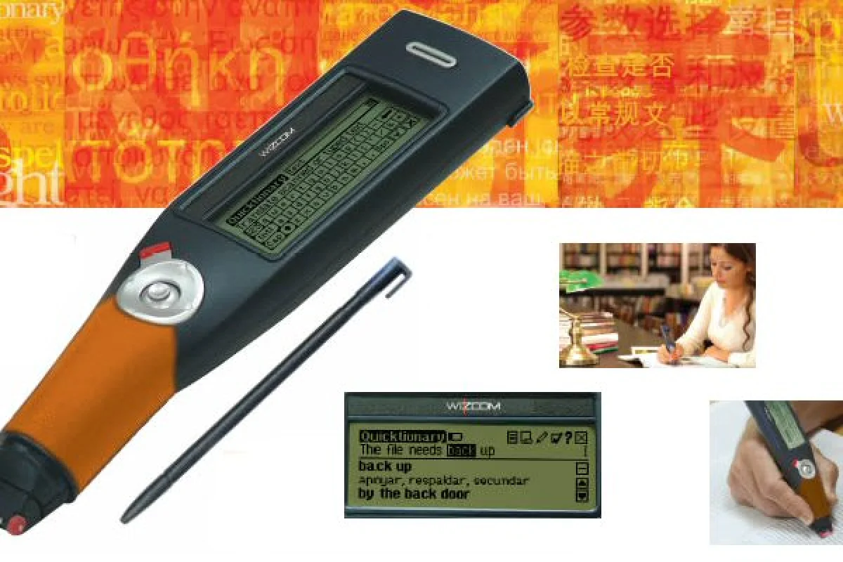 The Quicktionary TS Premium is a handheld scanning and translation device that offers dingle word or full line translations in real-time on its LCD touchscreen display