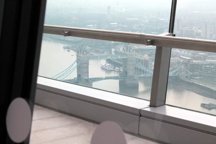 A view of Tower Bridge from the atrium of the Sky Garden (Photo: Stu Robarts/Gizmag)
