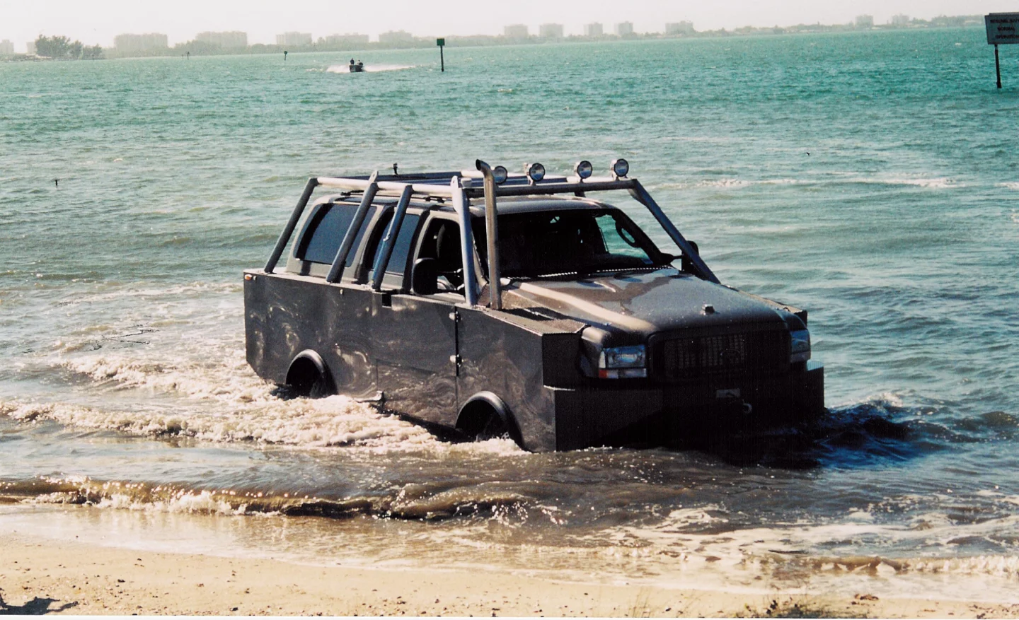 The H2OEX Amphibious 4X4 Rugged Vehicle
