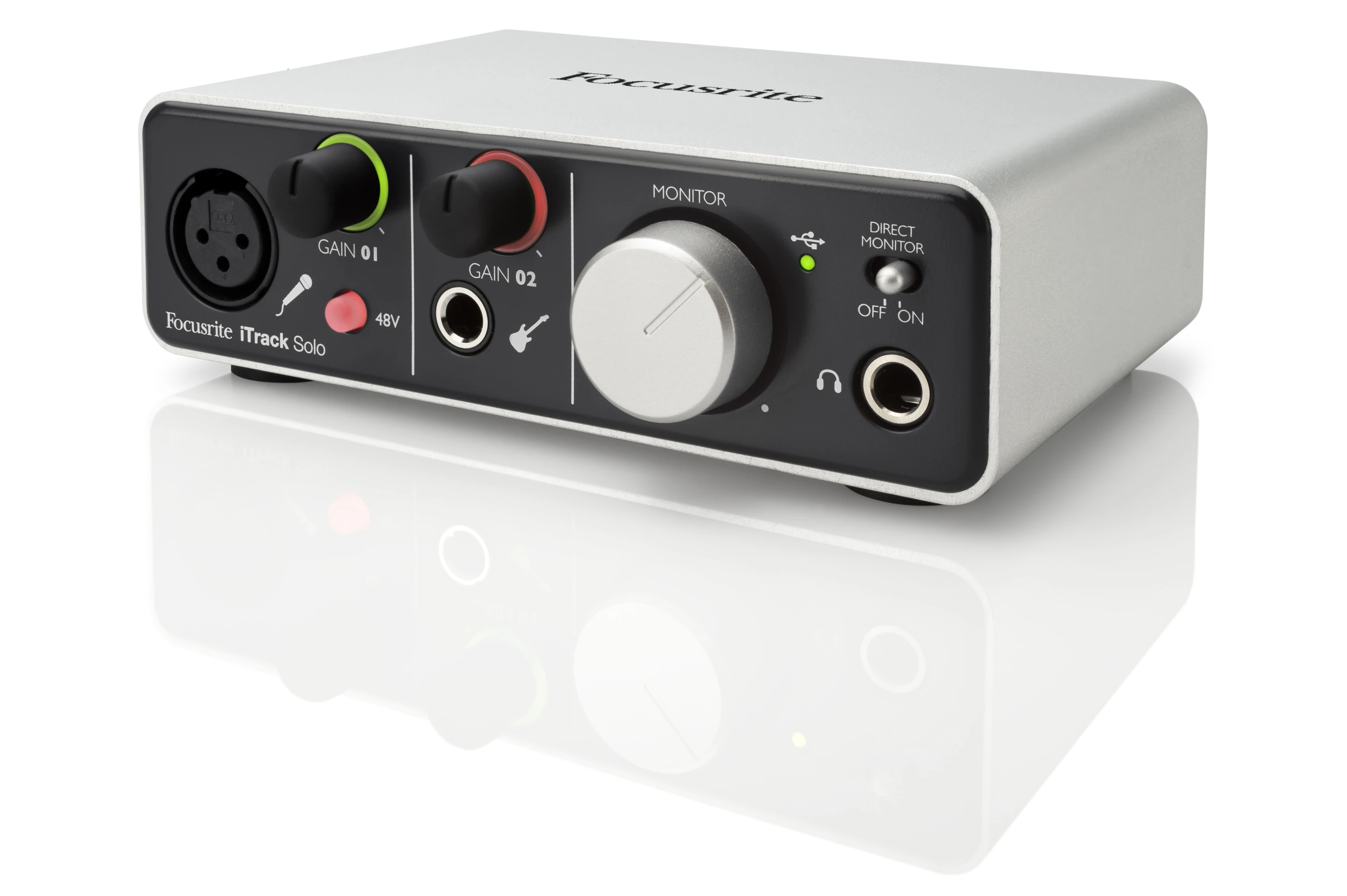 A circle of light surrounding the gain knobs (called a halo) indicates optimum recording levels