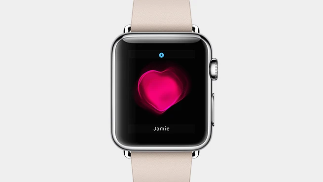 Share your heartbeat via the Apple Watch