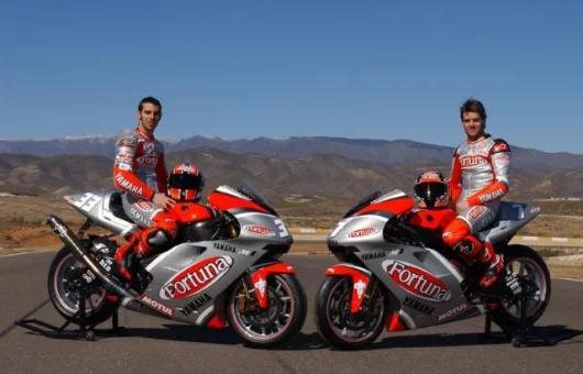 The 2003 Fortuna Yamaha Team of Marco Melandri and Carlos Checa - total podium placings for the year was ZERO!