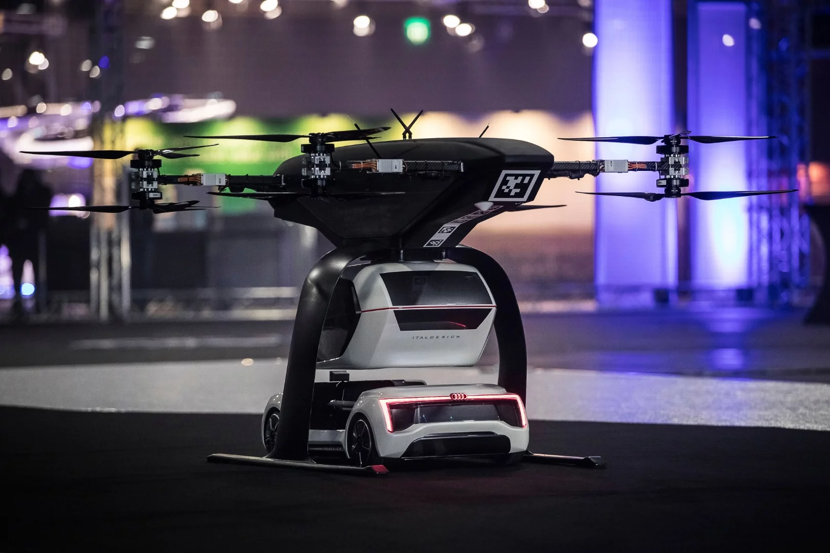 Audi's Pop.Up Next transport system on show at Drone Week