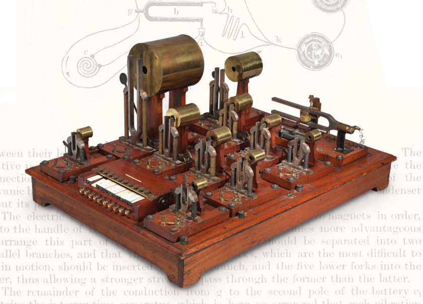 A near perfect example of the world's first electronic synthesizer, a Helmholtz Sound Synthesizer manufactured 112 years ago, went unsold at Sotheby's New York auction.