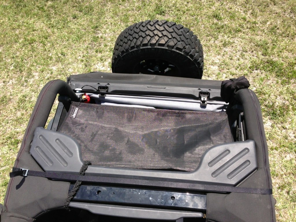Installed on the rear, it makes a great sling-style chair or spot for extra cargo above passengers