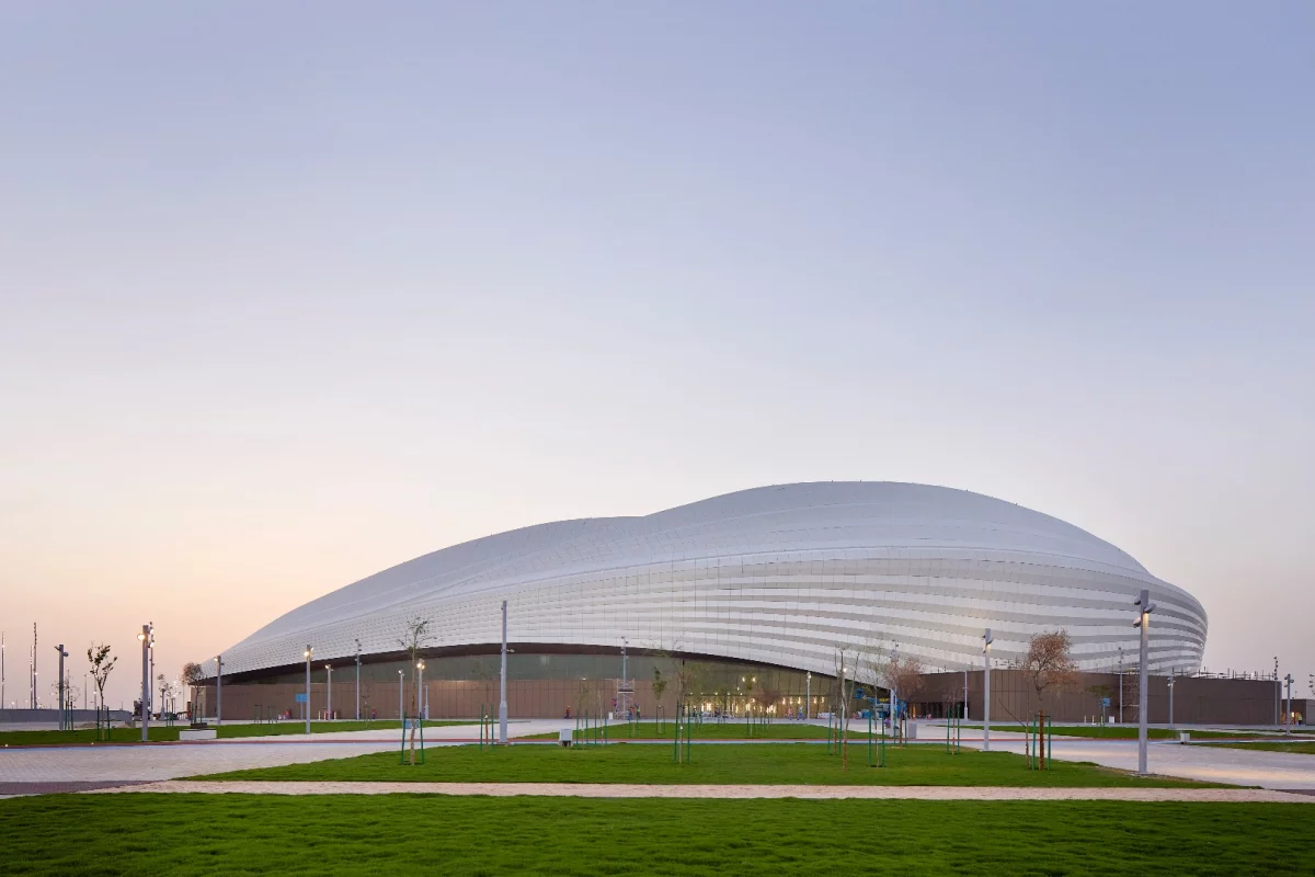 Zaha Hadid Architects, along with Aecom, was commissioned to design the stadium for the 2022 FIFA World Cup