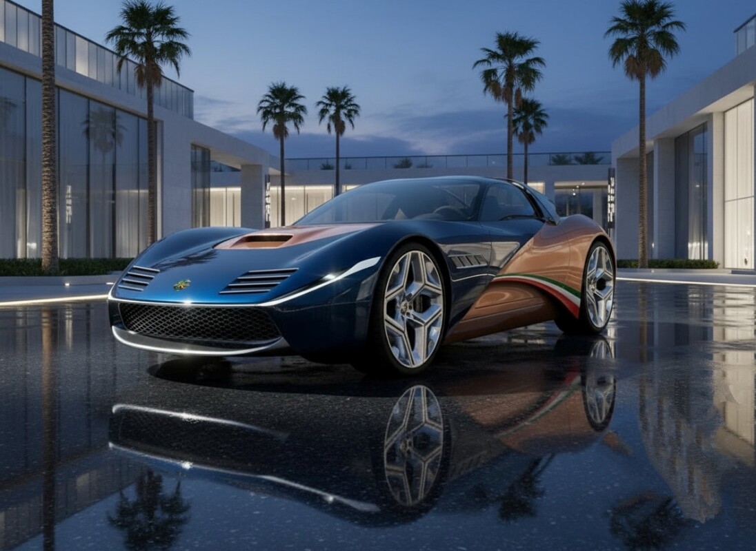 Italian coachbuilder produces a 9-liter, 18-cylinder hypercar