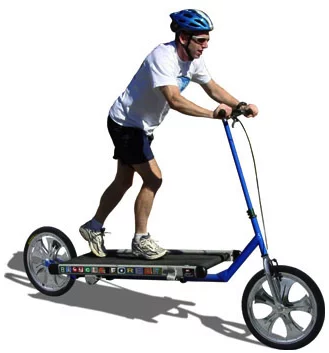 The Treadmill Bike ... for people who like the feel of a belt beneath their feet