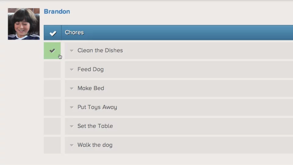 Parents can create a list of tasks that a child has to perform in order to be rewarded with time online