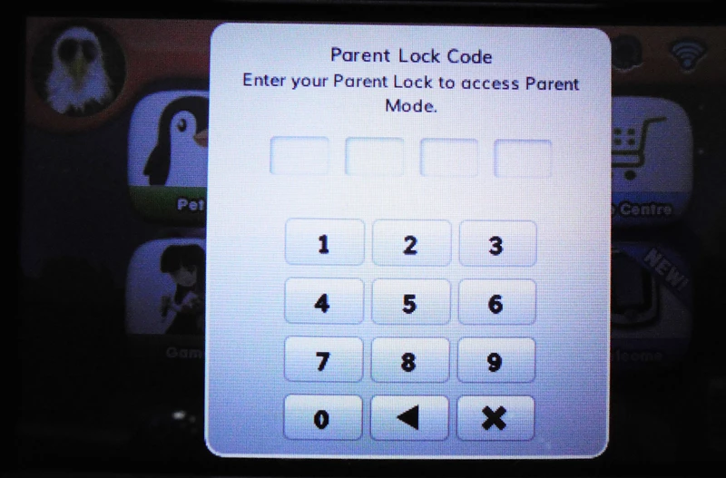 A 4 digit code unlocks the parental settings (Photo: Lakshmi Sandhana/Gizmag)