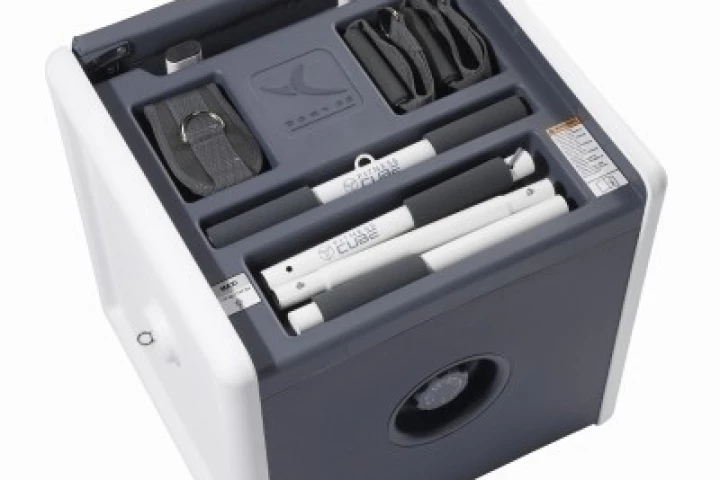 Fitness Cube offers a compact exercise solution for home use