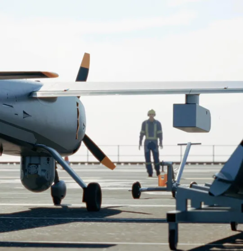 Turnkey kit converts commercial ships into drone carriers
