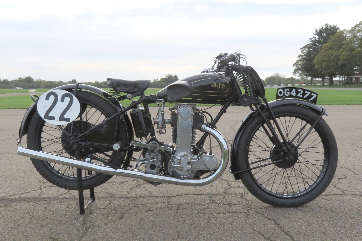 No Sale | 1930 AJS 346cc R7 Racing Motorcycle | Estimate: $33,000 to $46,000 | £25,000 to £35,000 | Bonhams | Bicester Heritage | Lot 388 | 16 August 2020 | Official Auction Page