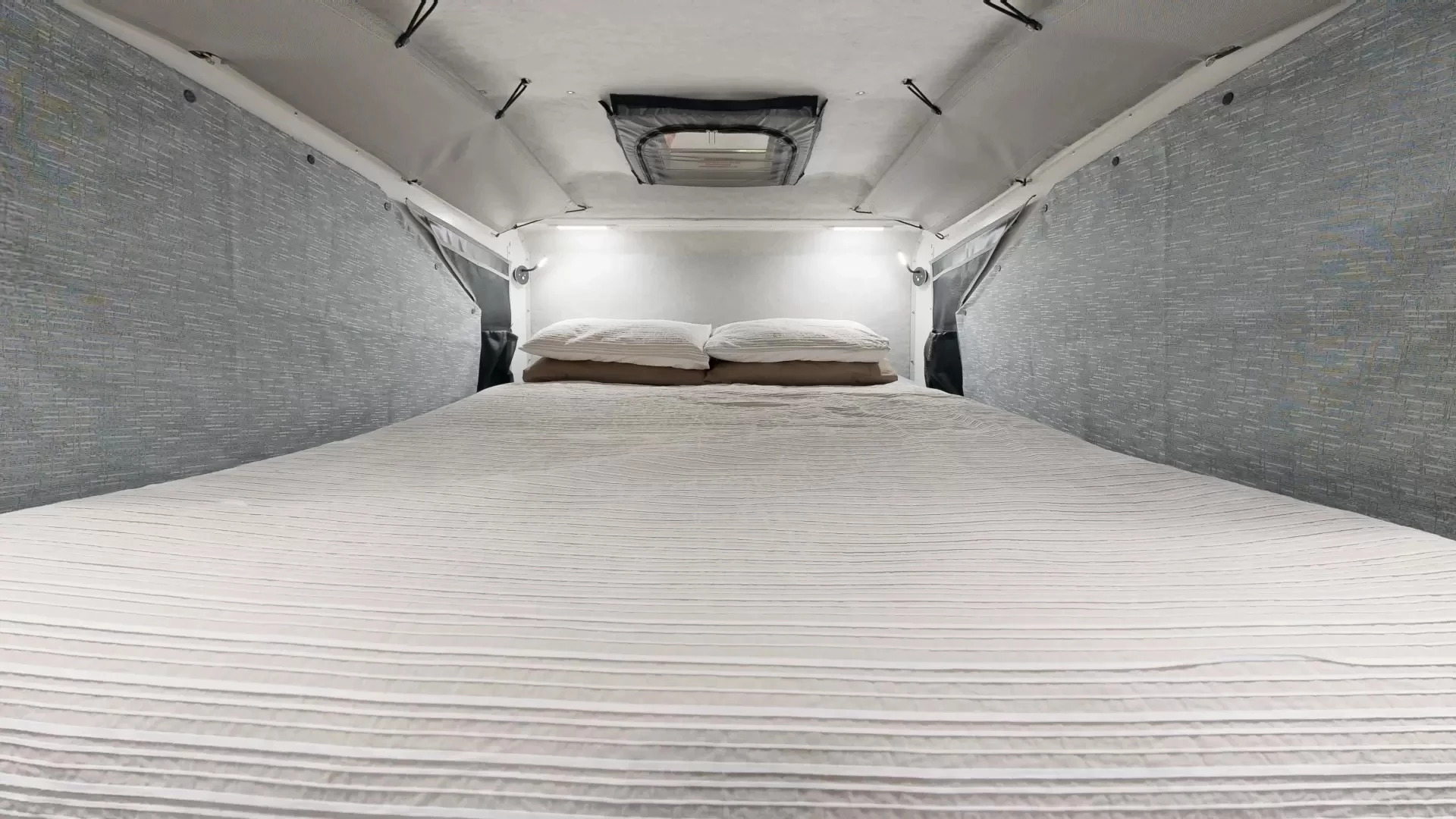 Inside, the Tvan accommodates two adults on a roomy double bed