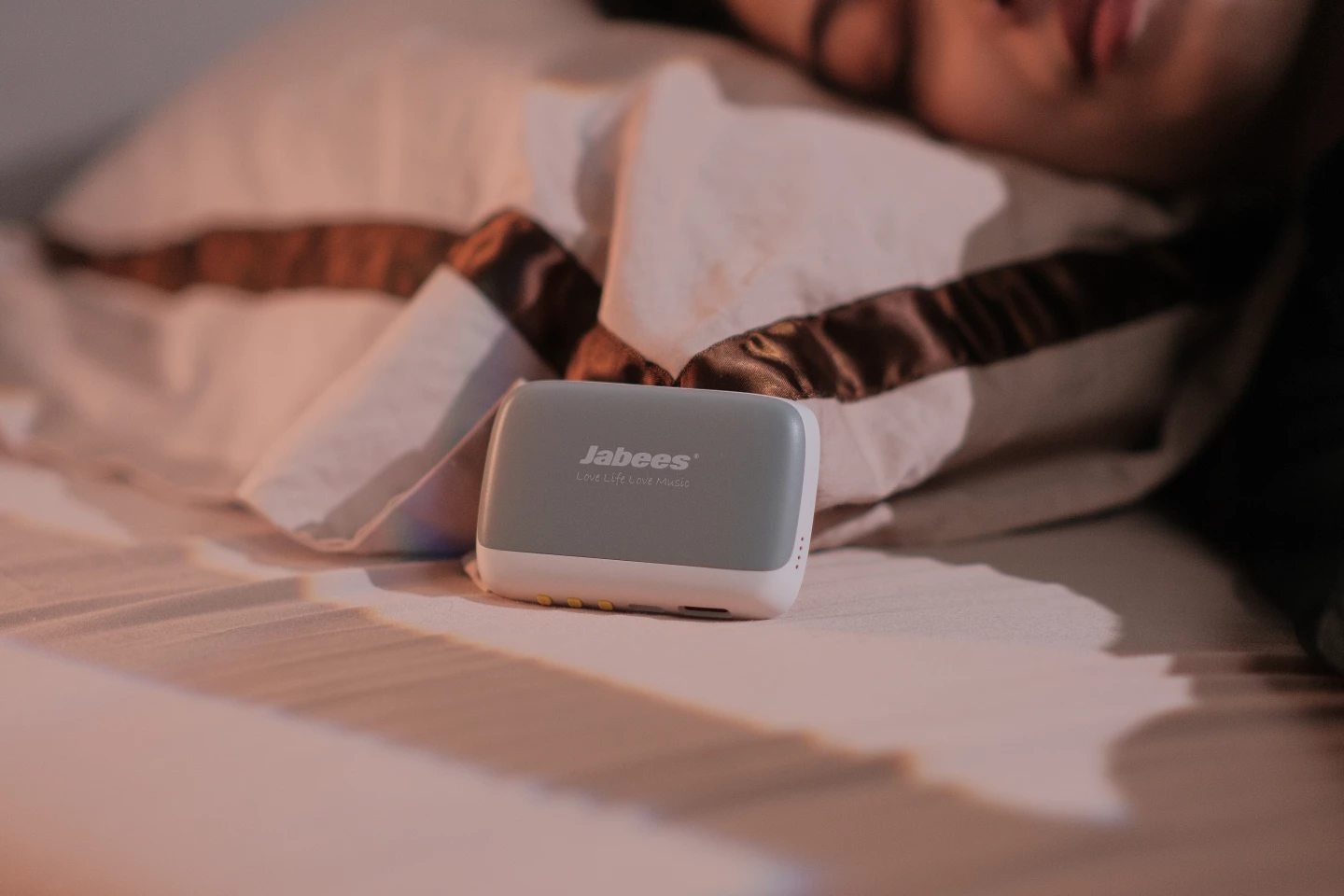 Pop this little unit under your pillow at night for a personal audio sleep soundtrack