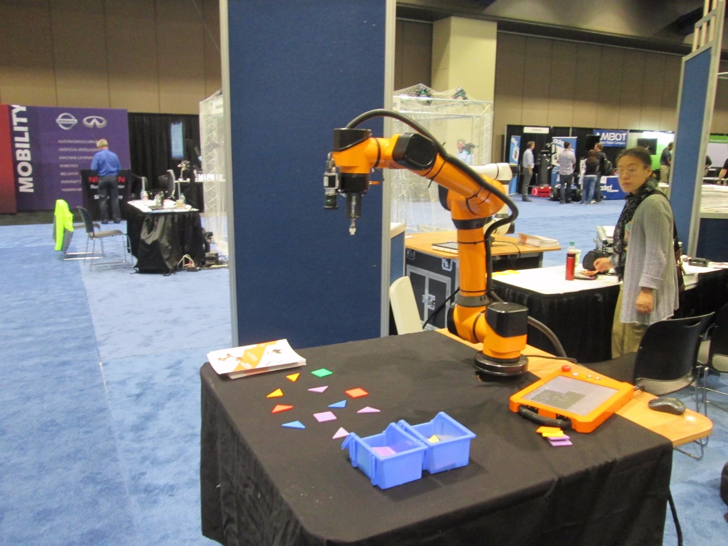 Robotic sorter solving a problem