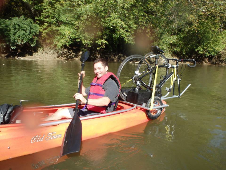 Inventor Jerry Allen with his creation