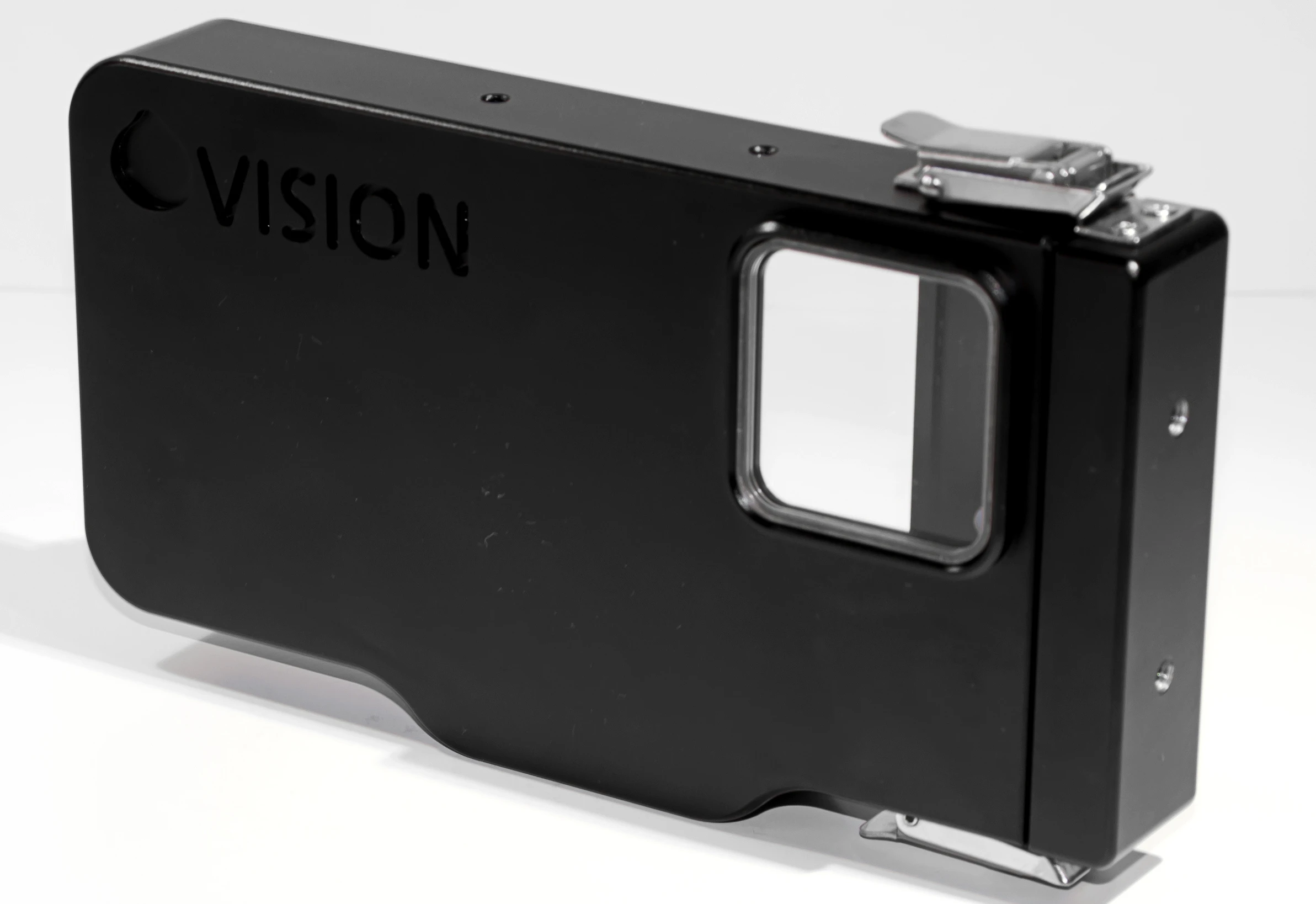 The main body of the Ovision is carved from a solid block of marine-grade 6061-T6 aluminum