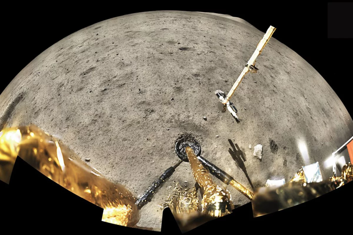 China’s Chang’e-5 lander gets busy on the lunar surface in December 2020