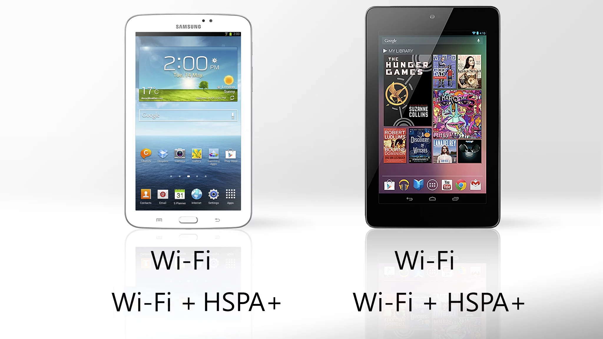 Both tablets will sell in Wi-Fi and Wi-Fi + HSPA+ models