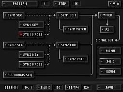 Main navigation screen