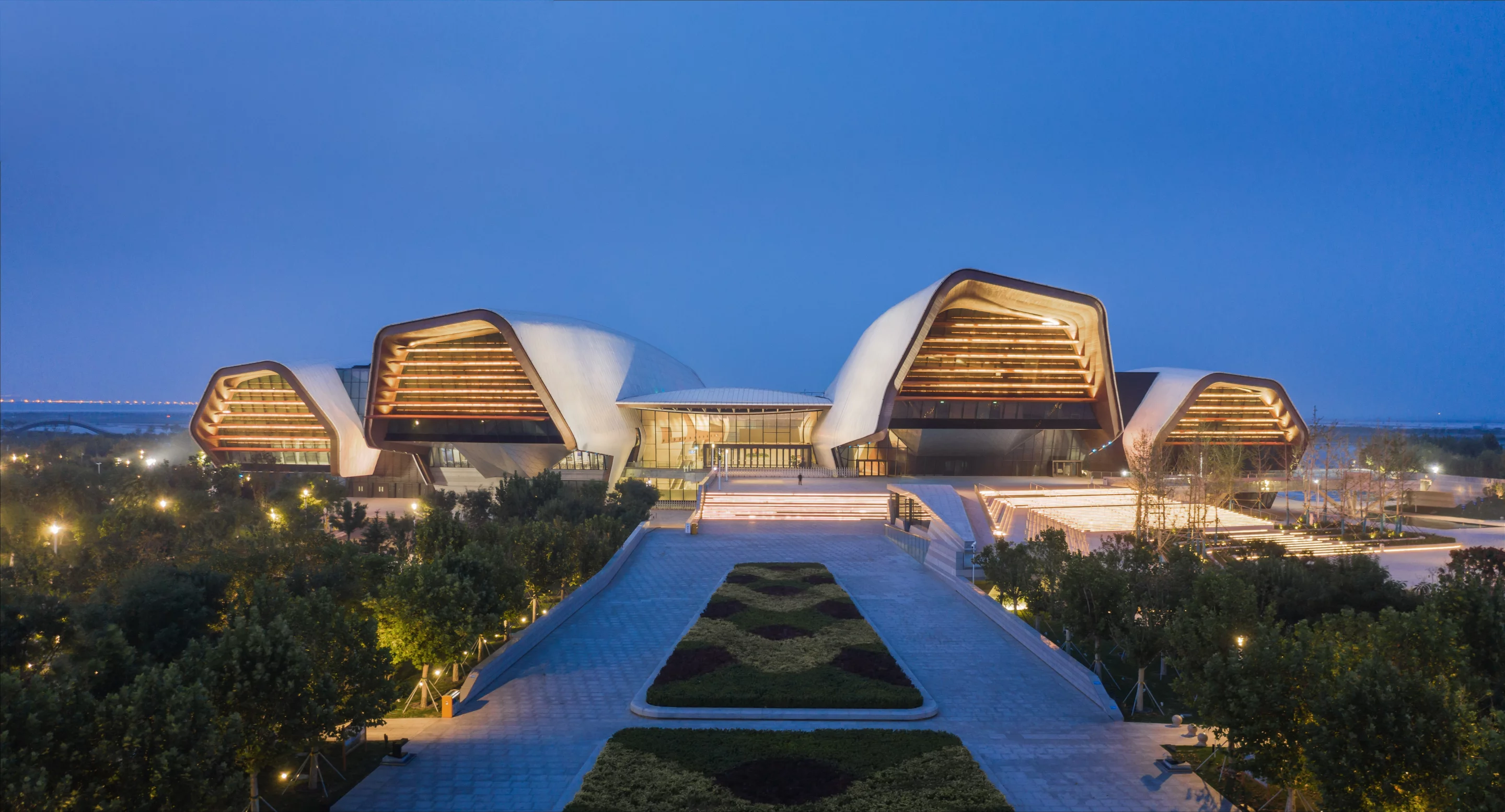 The National Maritime Museum of China features extensive landscaping