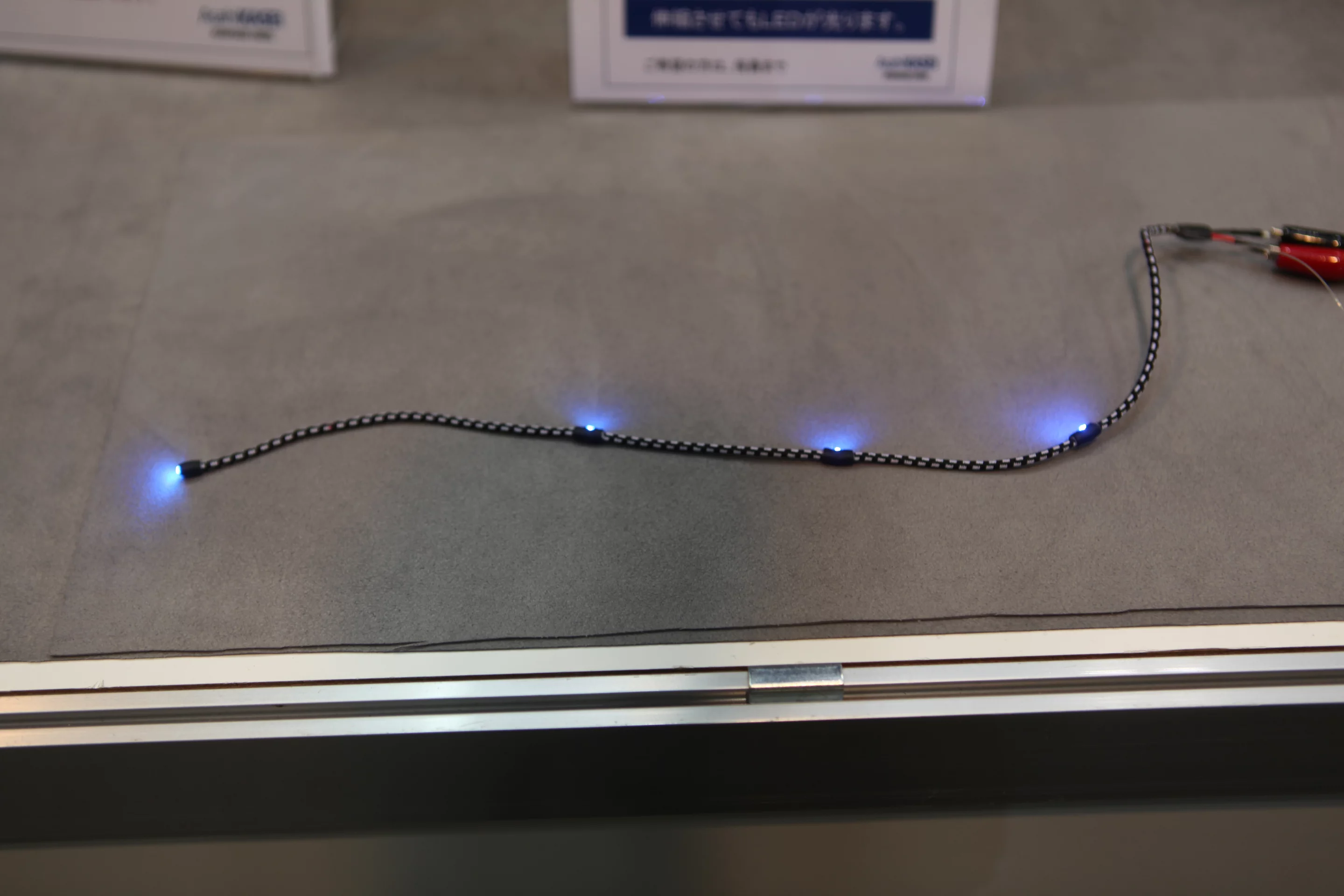 Japanese company Asahi Kasei Fibers has developed Roboden, an elastic electric cable inspired by the extensibility of human skin