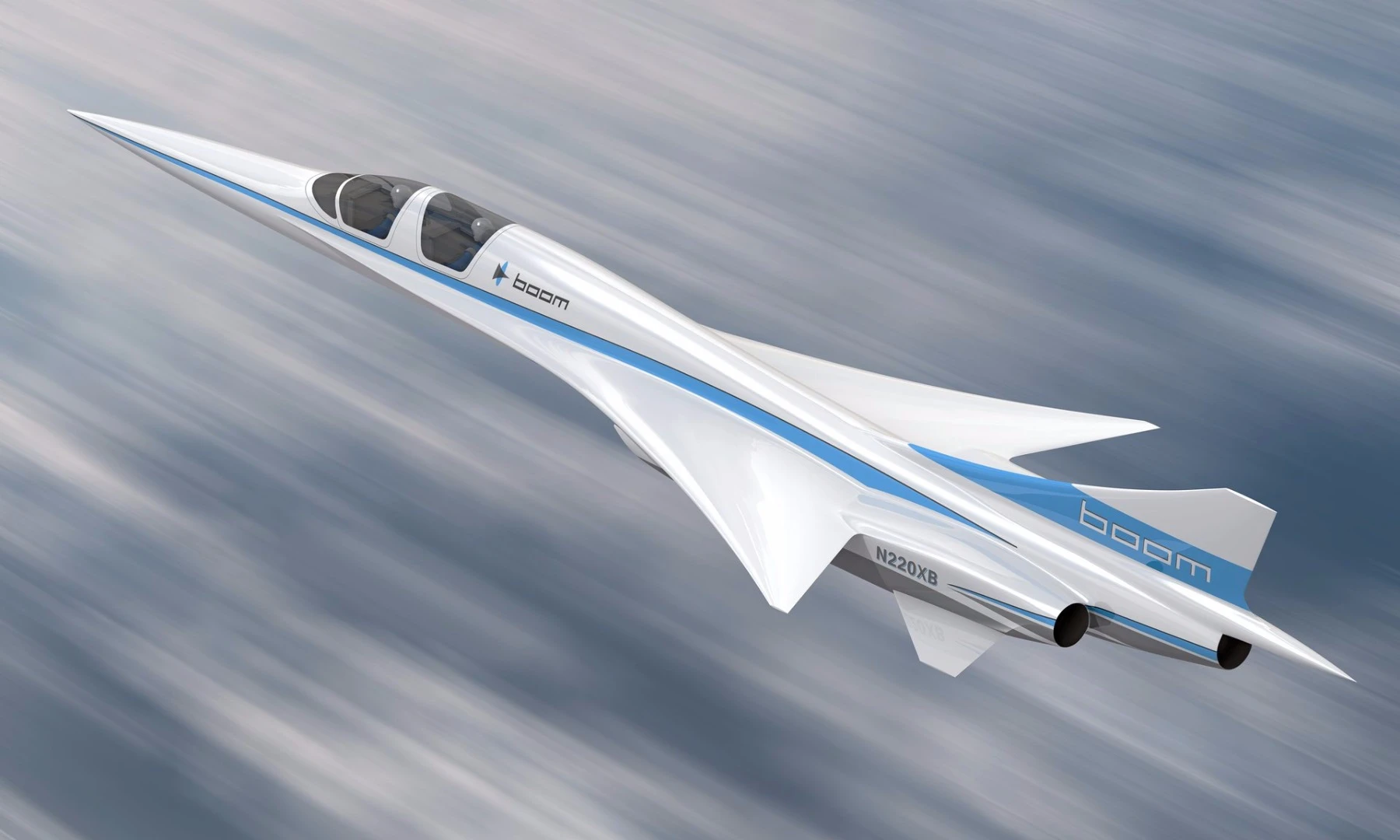 Artist's concept of the Boom XB-1 prototype demonstrator