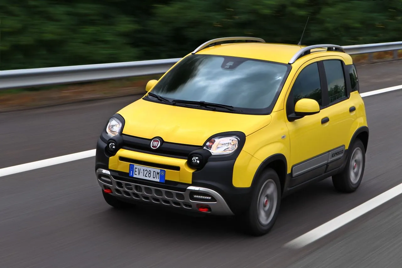 Integrated into the Panda Cross' skidplates are "squircle" shaped air intakes