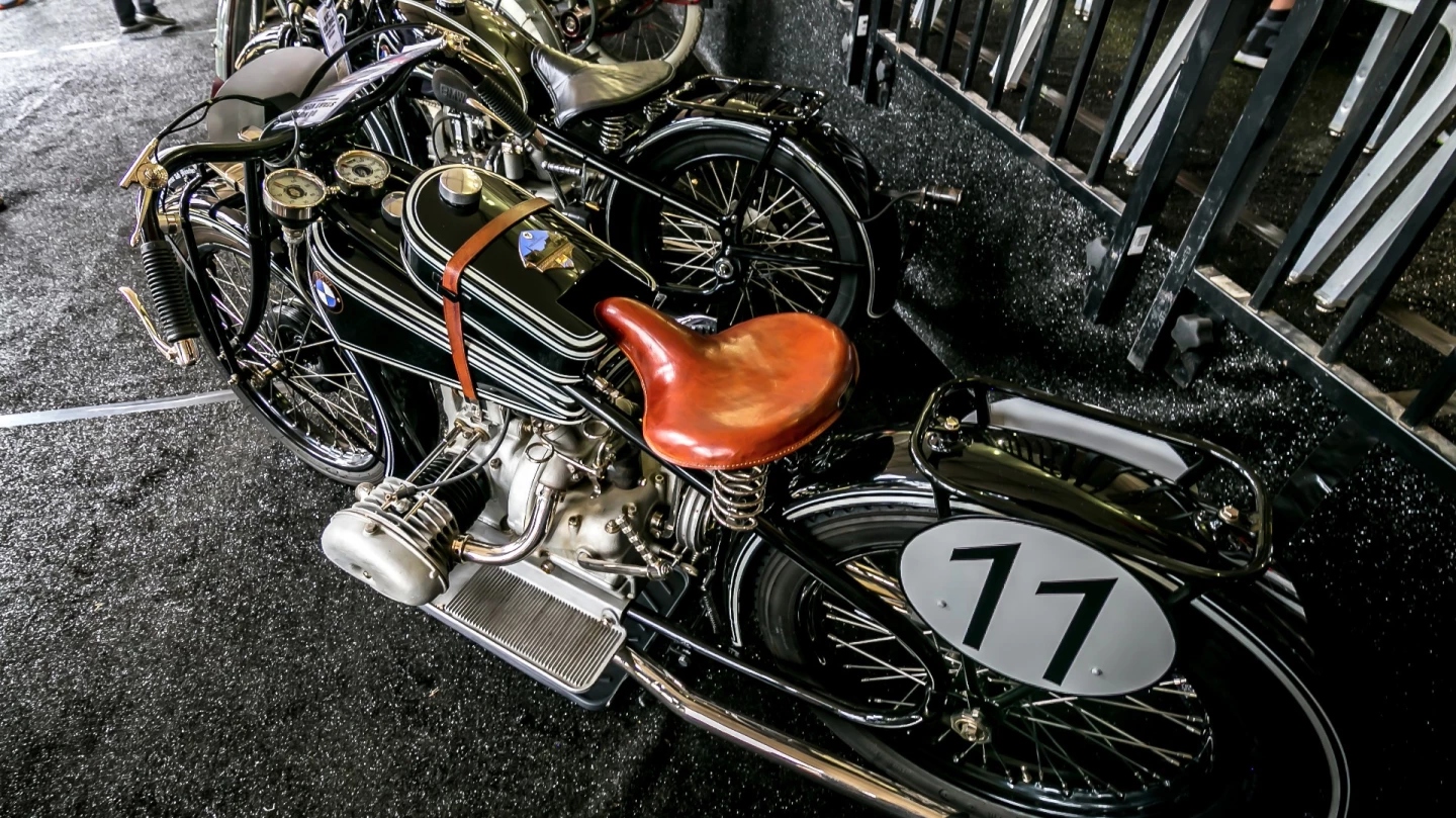 This very rare and very early factory 1927 BMW R47S race bike that was expected to sell in the $110,000 to $130,000 range but attracted a high bid of just $77,500 and was passed in. It is hence still available.