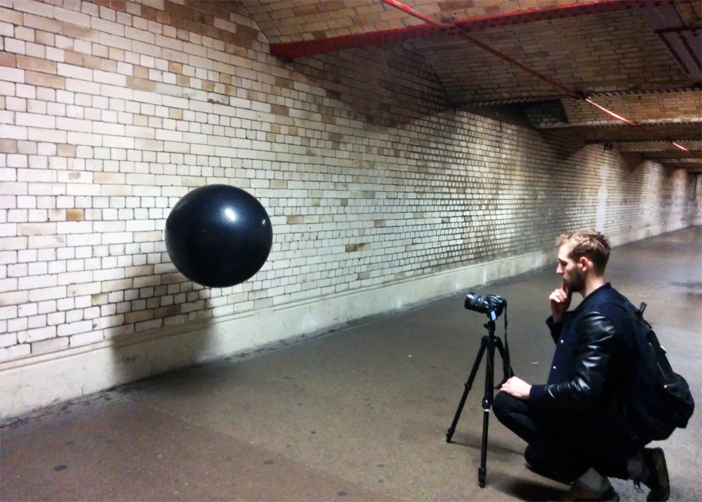 Space Replay is a floating sphere that records and replays the sounds around it