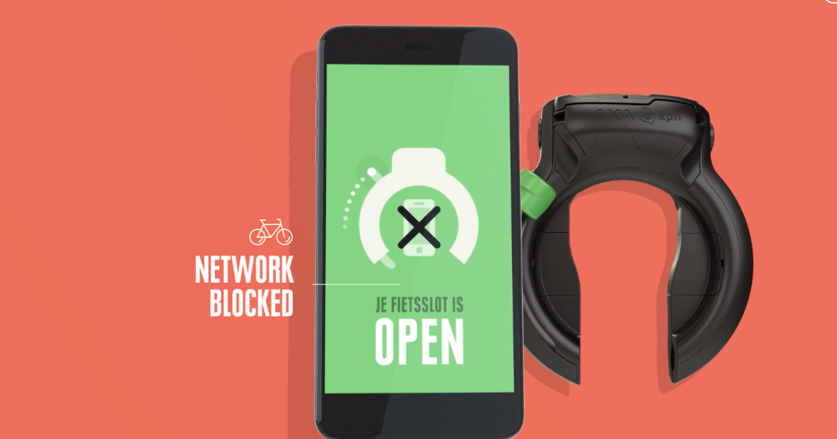 Dutch bike lock disables smartphones while on the move