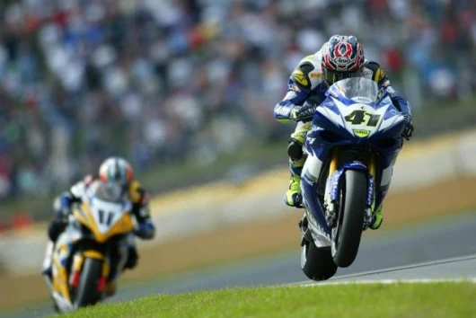 Haga leads Corser in the second race