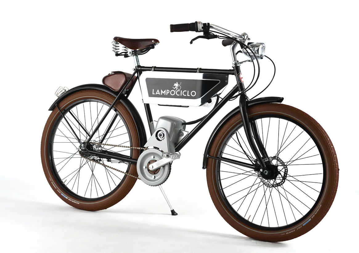 Lampociclos can be outfitted with racks, baskets, tool bags and more