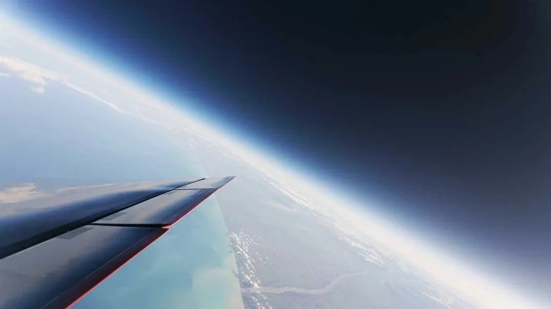 Earth as seen from Aurora