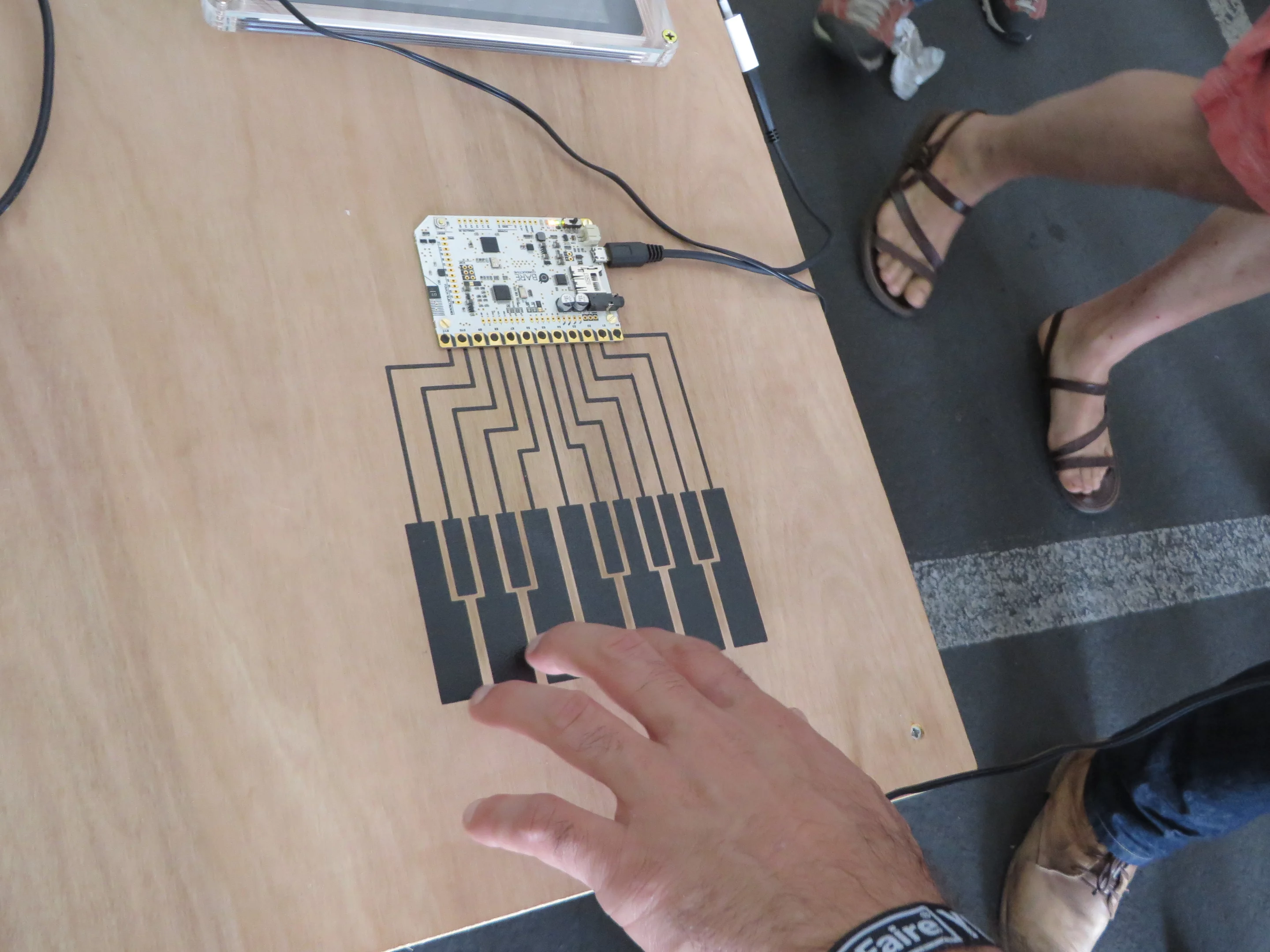 A Touch Board in action at Maker Faire