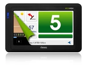 The Vexia Econav 435 gives drivers recommendations on the most fuel-efficient way to reach their destination