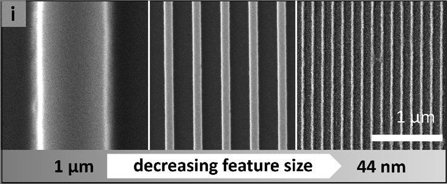 The thinnest wires produced in the study were just 44 nm wide