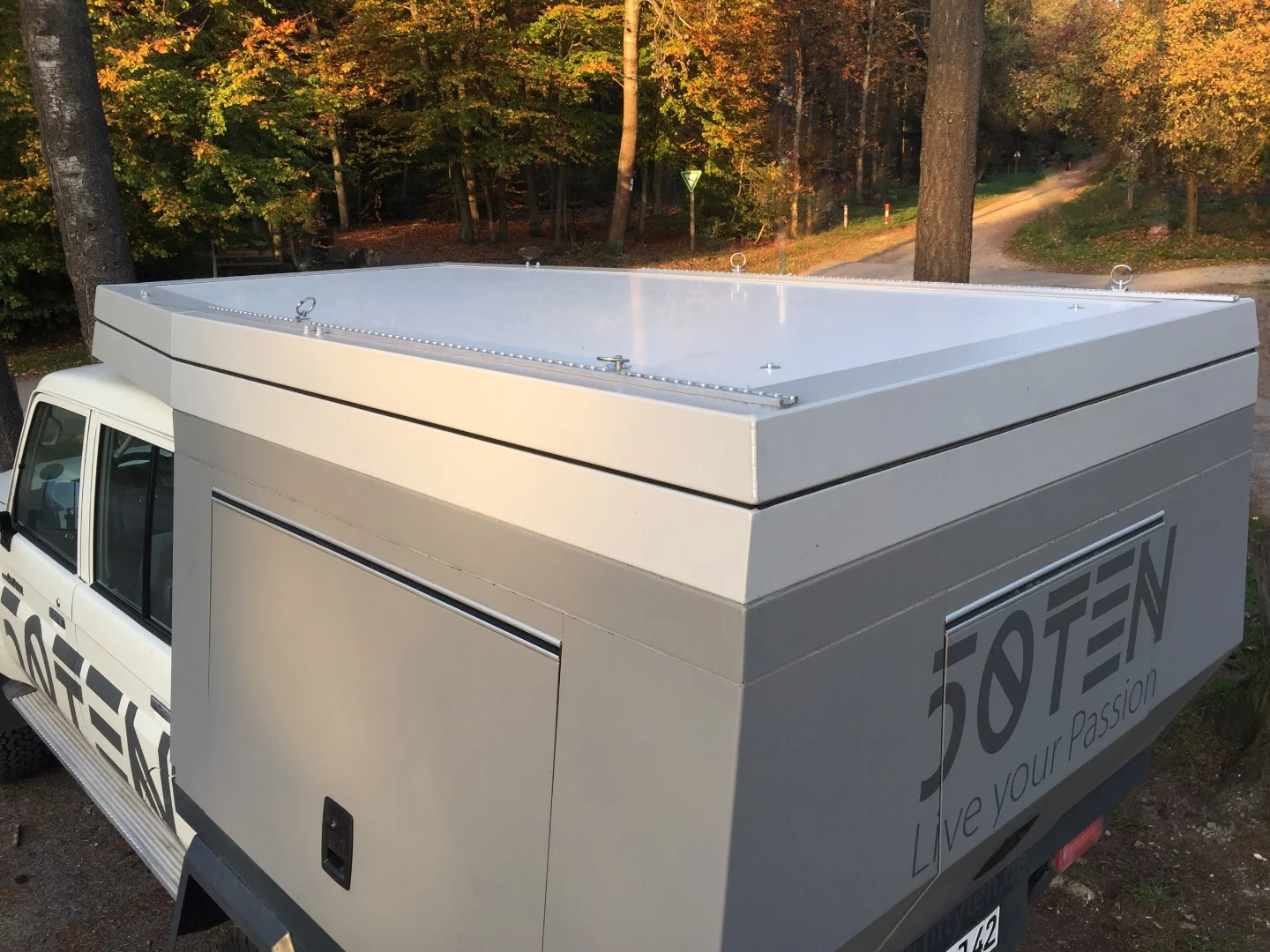 Fiftyten owners can swap the roof-top tent for the standard flat roof and back again, though it will take a little unscrewing and screwing