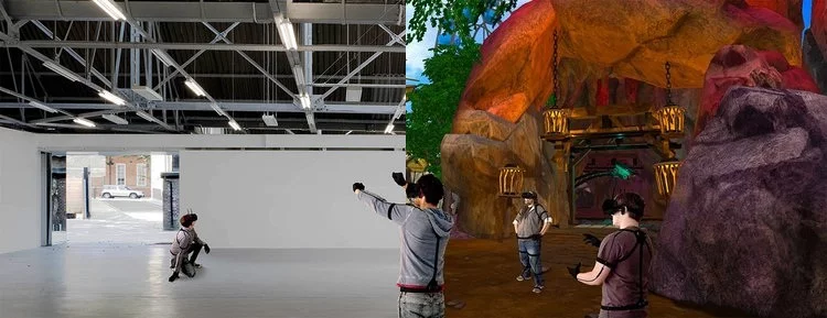 The Modal VR system can track players over 900,000 square feet